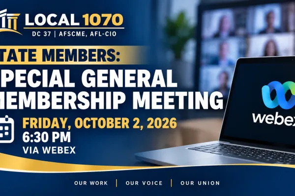 Local 1070 Membership Meeting Announcement