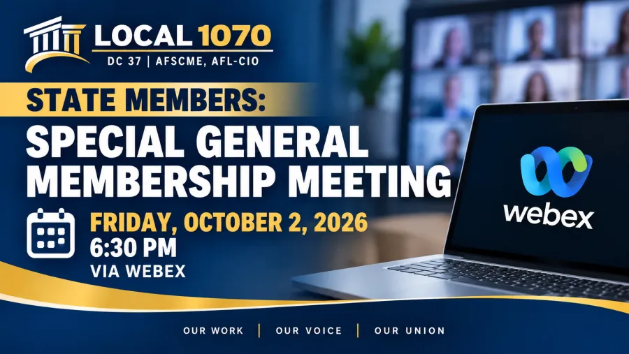 Local 1070 Membership Meeting Announcement